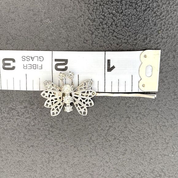 Vintage! Set of 2 Metal, Embellished, Butterfly Hair Clips. From the Mid-1990s. - Picture 2 of 2